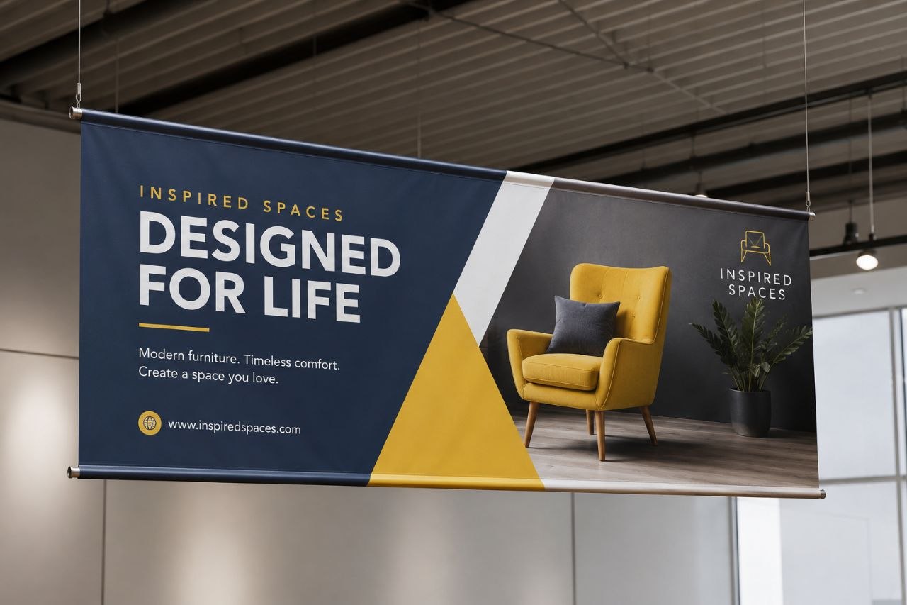hanging banner